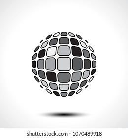 Abstract globe design icon. Vector illustration