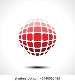 Abstract globe design icon. Vector illustration.