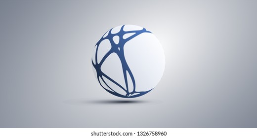 Abstract Globe Design - Networks