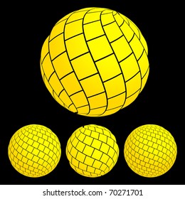 Abstract globe for design. Vector illustration.
