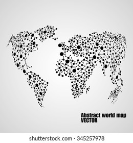 Abstract globe earth from molecule structure. Vector illustration. Eps 10