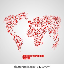 Abstract globe earth from molecule structure. Vector illustration. Eps 10