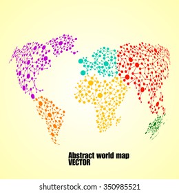Abstract globe earth from molecule structure. Vector illustration. Eps 10