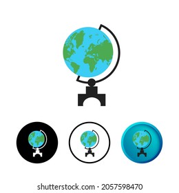 Abstract Globe Earth Sphere Icon Illustration