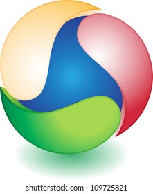 Abstract Globe Icon.