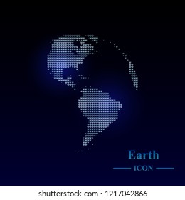 Abstract globe icon vector illustration. Web design element.
