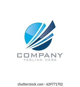 Abstract globe logo