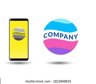 abstract globe logo design template . business. technology. company