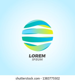 Abstract Globe logo design vector symbol icon. Globe vector common icon 