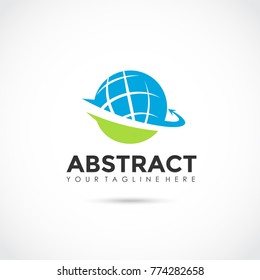 Abstract Globe Logo Design. Vector Illustrator Eps.10