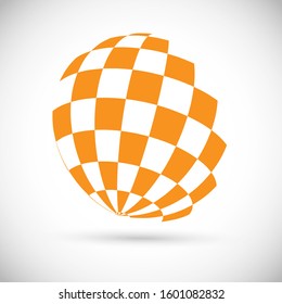 Abstract Globe Logo - Isolated On Gray - Vector Illustration. Abstract Globe Vector For Web Icon, Tech Logo And Element Design