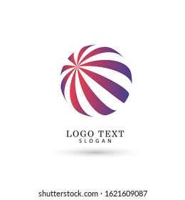 Abstract Globe Logo. Symbol & Icon Vector Template.