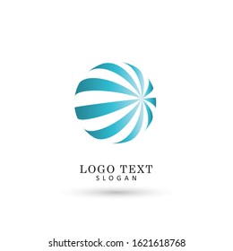 Abstract Globe Logo. Symbol & Icon Vector Template.