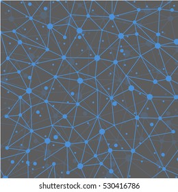 Abstract Globe Network Connections vector background. Molecular Polygonal Connection vector concept