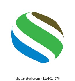 Abstract globe stripes sphere, 3d style striped globe icon effect. Colorful lines in dark background. Rainbow earth shape. Vector illustration. It can use as logo, icon, banner, business card.