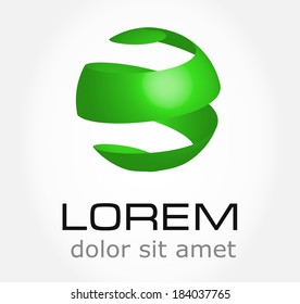 Abstract globe - symbol