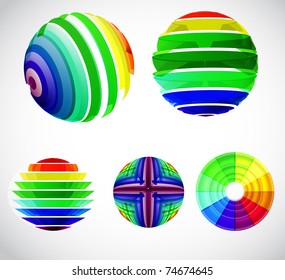 Abstract globe symbol
