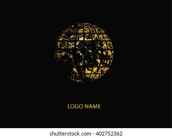 Abstract globe texture