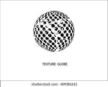 Abstract globe texture