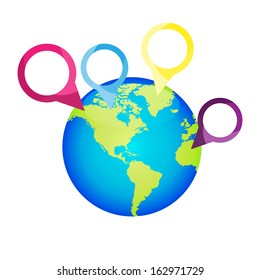 Abstract globe Vector