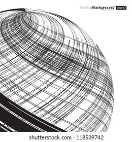 Abstract Globe Vector Background