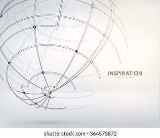 Abstract Globe Vector Design