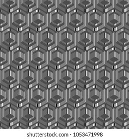 abstract glossy 3D background in silver and black. Construction, engineering, technology, futuristic design for business templates. presentations, cover, brochure, flyer, backdrop and wall papers 