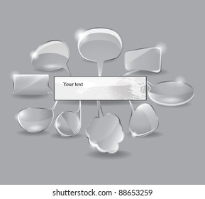 Abstract glossy banner