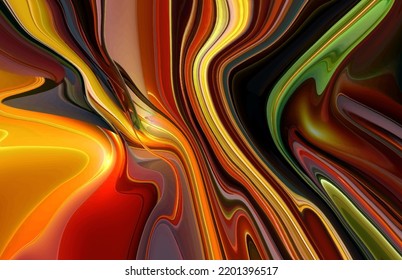 Abstract glossy bright liquid background design with pattern effect