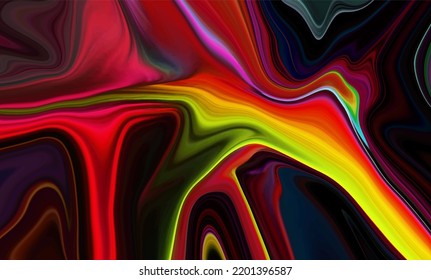 Abstract glossy bright liquid background design with pattern effect