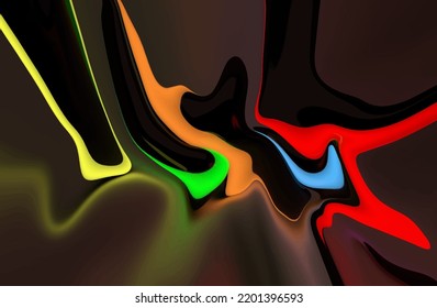 Abstract glossy bright liquid background design with pattern effect