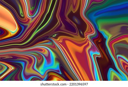 Abstract glossy bright liquid background design with pattern effect
