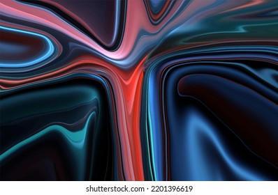 Abstract glossy bright liquid background design with pattern effect