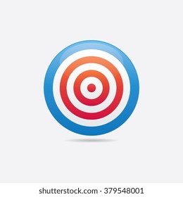 Abstract Glossy Bullseye Icon