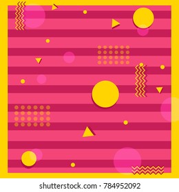 Abstract glossy colorful geometric elements banner or template design.