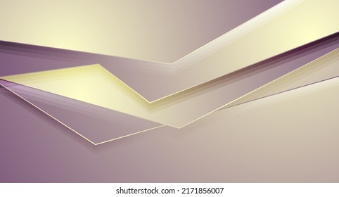 Abstract glossy corporate modern yellow and violet background. Vector design