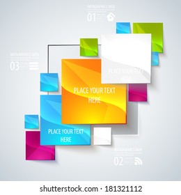 Abstract glossy geometric background. Use visit cards, flyers, backgrounds. Vector illustration for your business presentation. Minimal style design for business graphic.