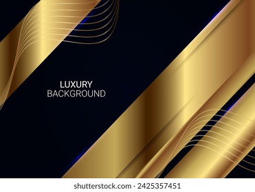 Abstract glossy golden page background luxury effect design 
