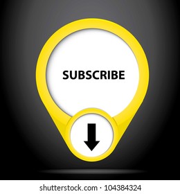 Abstract glossy golden speech bubble. Vector illustration.