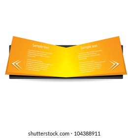 Abstract glossy golden speech bubble. Vector illustration.
