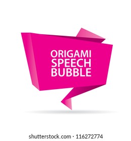 Abstract glossy green pink speech bubble. Vector abstract background. Pink brochure.