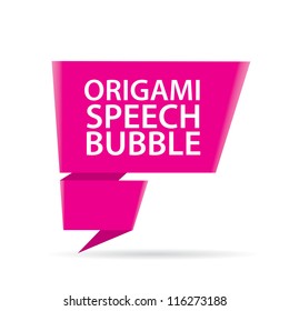 Abstract glossy green pink speech bubble. Vector abstract background. Pink brochure.