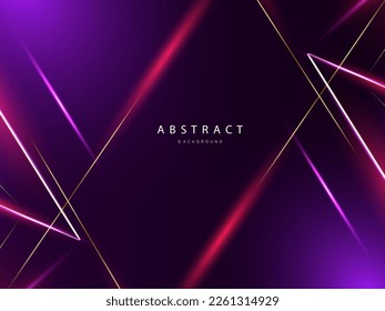 Abstract glossy neon pattern shapes design background vector