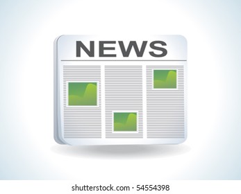 abstract glossy news icon vector illustration