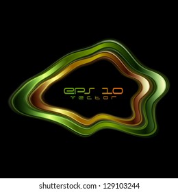 Abstract glossy shape. Vector background eps 10