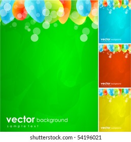 Abstract glossy shapes background