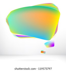 Abstract glossy speech bubble.  + EPS8 vector file