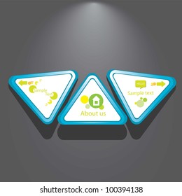 Abstract glossy speech bubble. Vector illustration.