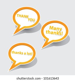 Abstract glossy speech bubble. Vector illustration.