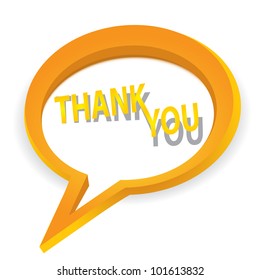 Abstract glossy speech bubble. Vector illustration.